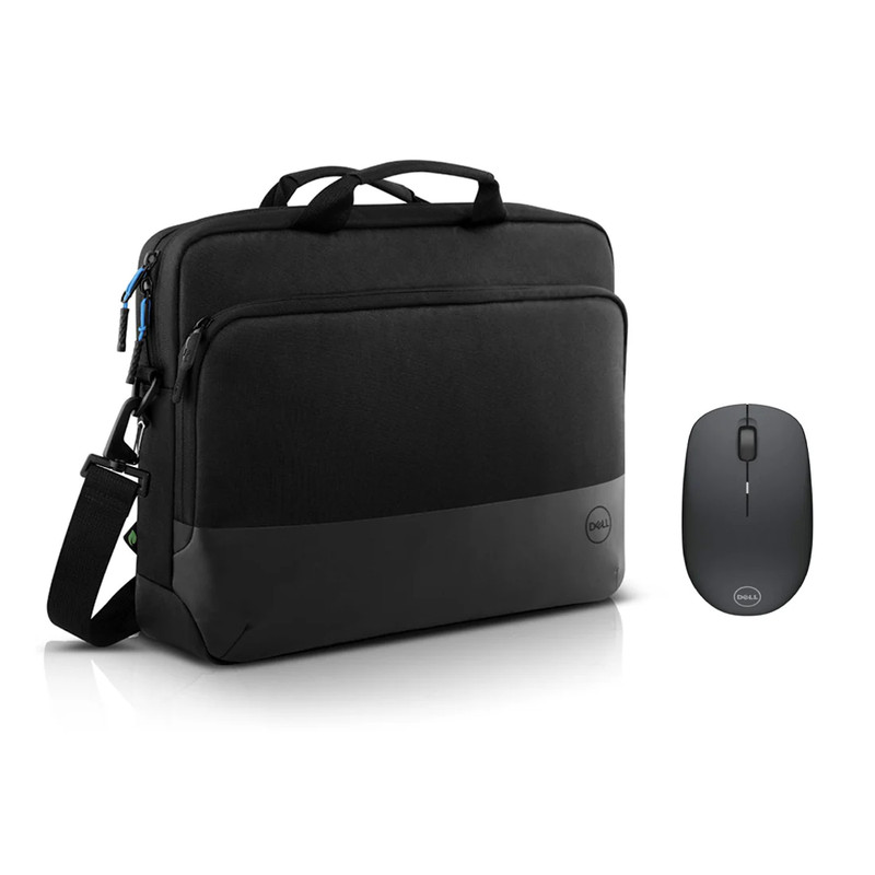 Dell PO1520CS Briefcase & WM126 Wireless Optical Mouse - Black - حقيبة حاسوب محمول و فأرة